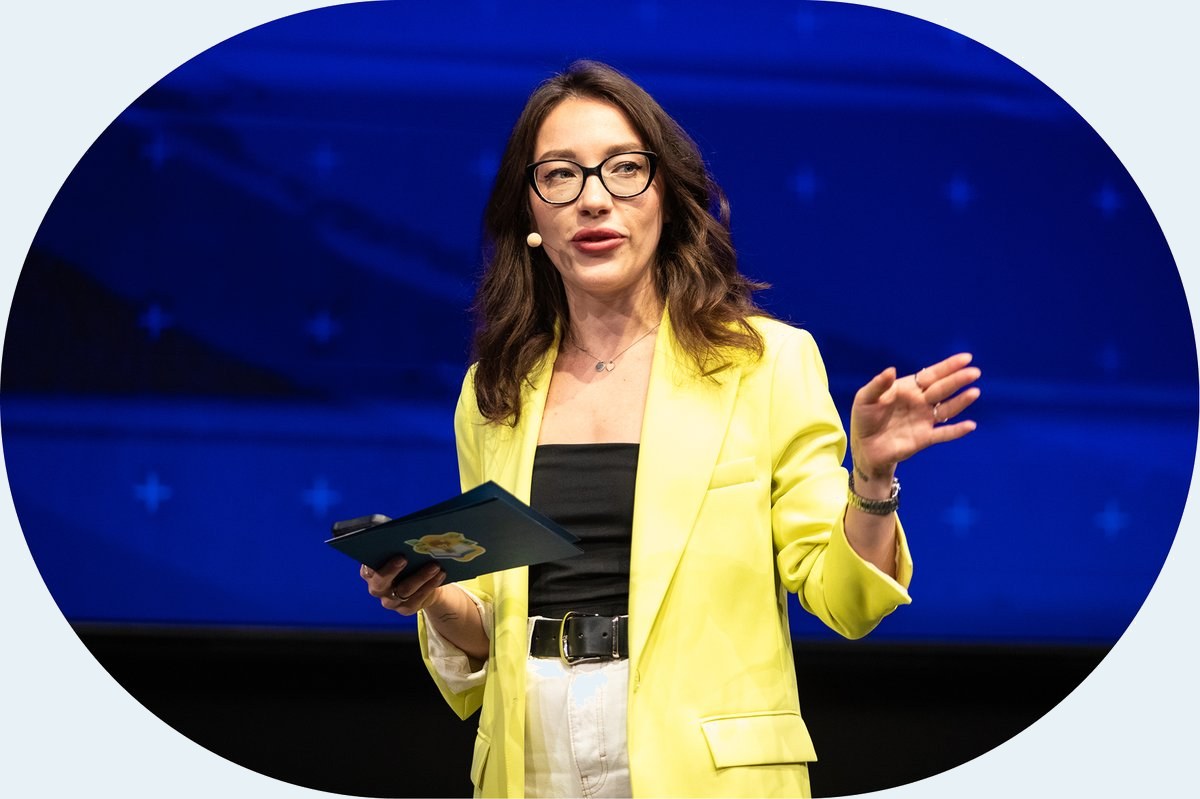 Natalie at George UX Conference